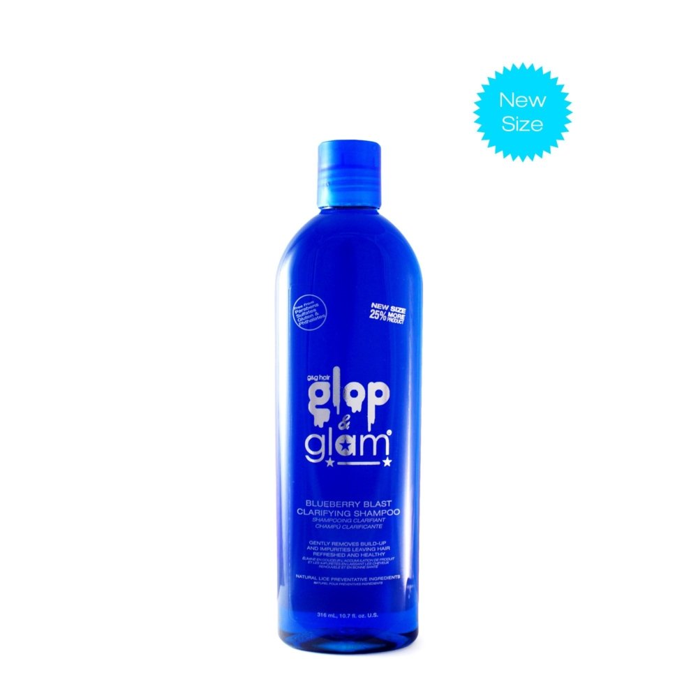 Glop and Glam blueberry shampoo in 10oz. for sale at Lice Clinics of Mckinney.